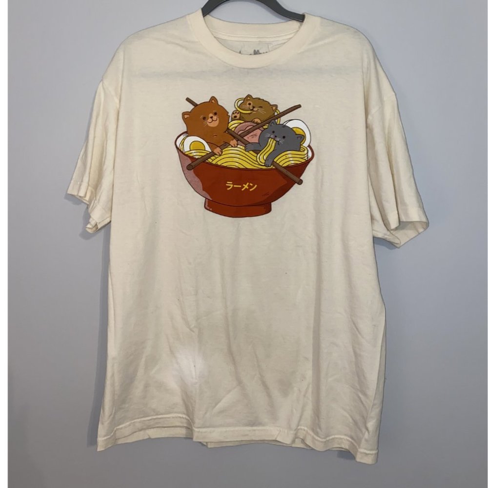 Ramen and Cats Anime T-shirt